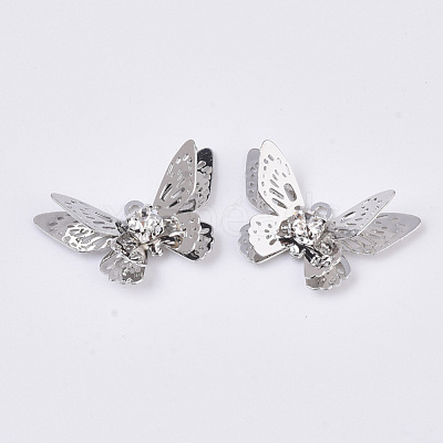 Brass Filigree Pendants X-KK-R082-07P-1