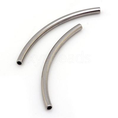 Tarnish Resistant 304 Stainless Steel Tube Beads STAS-S046-33-1