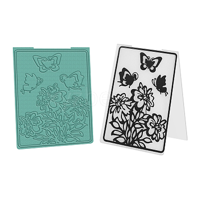 Plastic Embossing Folders DIY-WH0186-60-1