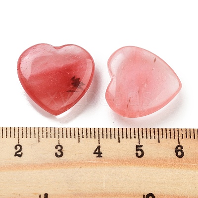 Heart Watermelon Stone Glass Palm Stones G-C134-06A-03-1
