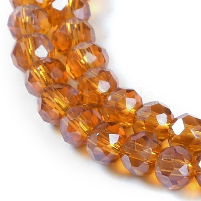 Electroplate Glass Beads Strands EGLA-A034-T2mm-A19-1