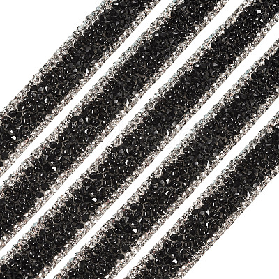 Hotfix Rhinestone Ribbon Trimming DIY-TAC0051-002B-1-1
