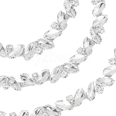 1 Yard Iron Glass Cup Chains CH-GF0001-02B-1