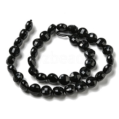 Natural Black Onyx(Dyed & Heated) Beads Strands G-K351-A02-03-1