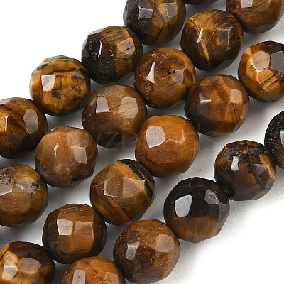 Natural Tiger Eye Beads Strands GG-CBA12F1-A02-10MM-1