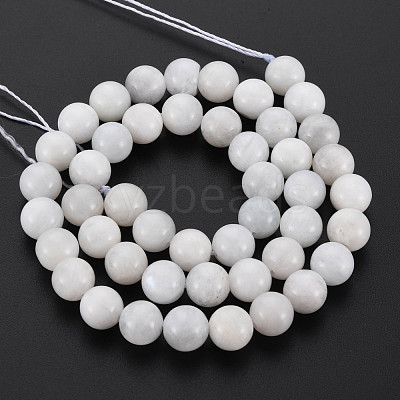 Natural Rainbow Moonstone Beads Strands G-N328-024-1