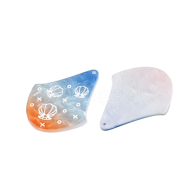 Printed Acrylic Pendants OACR-T028-02B-1