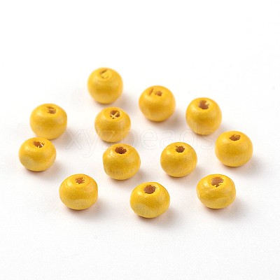 Dyed Natural Wood Beads WOOD-Q006-12mm-03-LF-1
