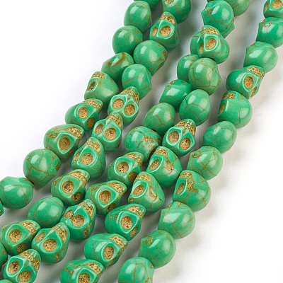 Dyed Synthetic Turquoise Bead Strands G-M145-18-1