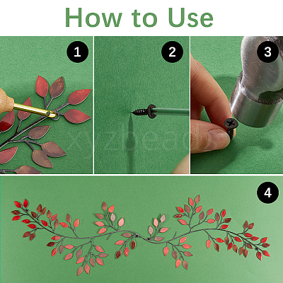 Iron Leaves Branch  Wall Decorations AJEW-WH0513-30B-1