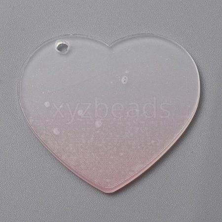 Gradient Transparent Acrylic Disc Big Pendants FIND-WH0032-54B-1