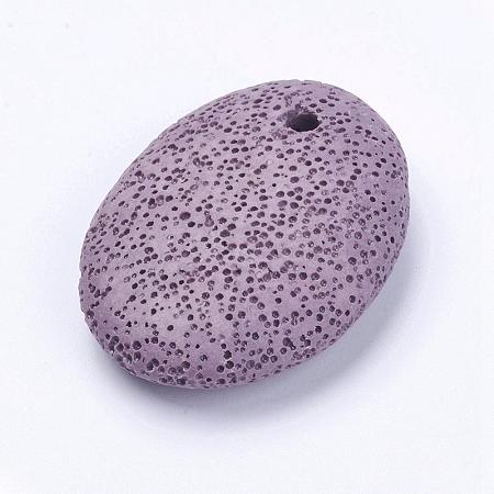 Natural Lava Rock Big Pendants G-G709-E03-1