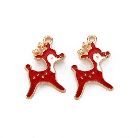 Alloy Enamel Pendants ENAM-N054-012E-1