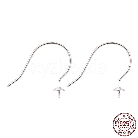 925 Sterling Silver Earring Hooks STER-I014-12S-1