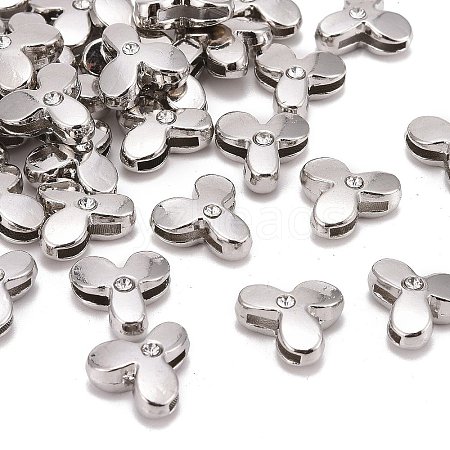 Letter Slider Beads for Watch Band Bracelet Making LS-ALRI-O012-Y-NR-1
