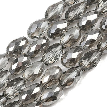 Electroplate Glass Beads Strands EGLA-D015-15x10mm-34-1
