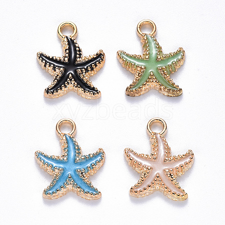 Alloy Enamel Pendants ENAM-S121-023-M-1