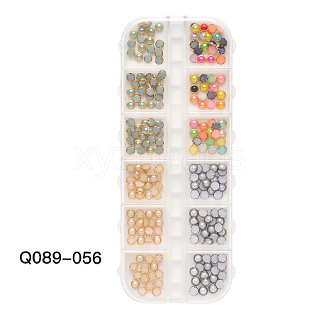 ABS Plastic Imitation Pearl Cabochons MRMJ-Q089-056-1