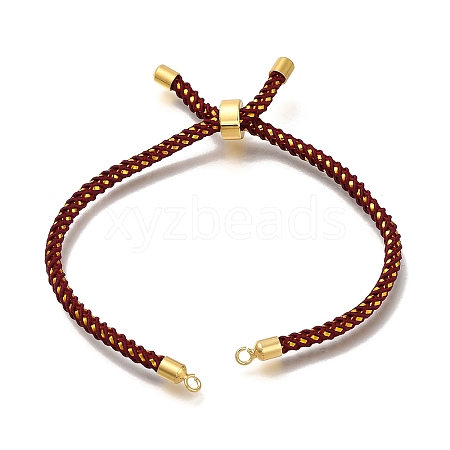 Braided Cotton Cord Slider Bracelet Making LS-MAK-R001-01G-04-1
