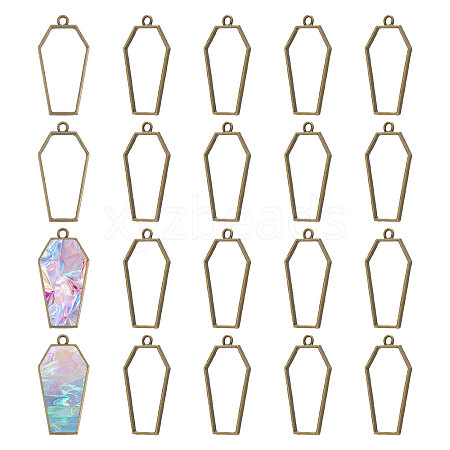 20Pcs Alloy Open Back Bezel Pendants FIND-CA0011-50AB-1