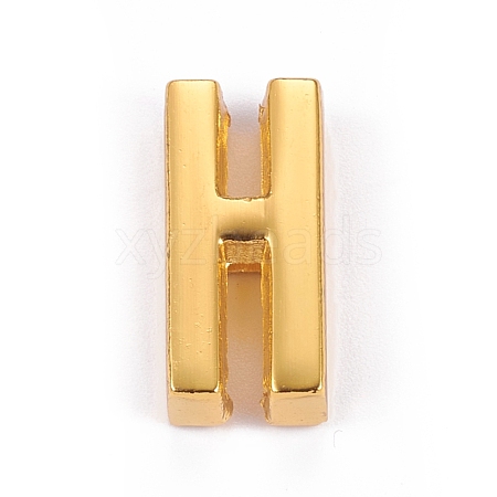 Alloy Slide Charms PALLOY-I201-01G-H-1