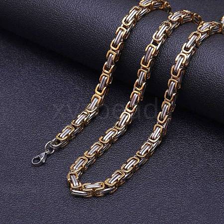 Titanium Steel Byzantine Chains Necklaces FS-WG56795-84-1