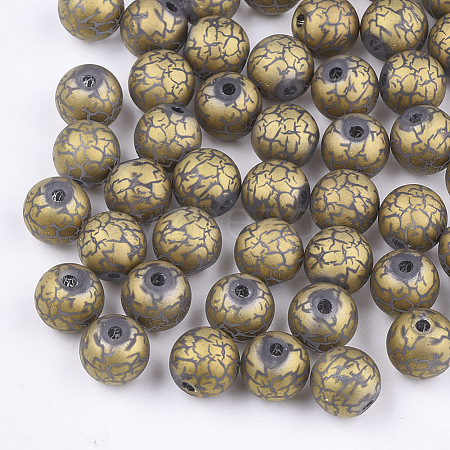 Electroplate Glass Beads EGLA-S178-03F-1