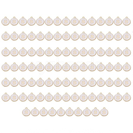 Golden Plated Enamel Alloy Charms ENAM-SZ0001-26A-S-1