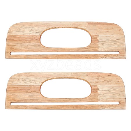 2Ppcs Wood Bag Handles WOOD-WR0001-04B-1