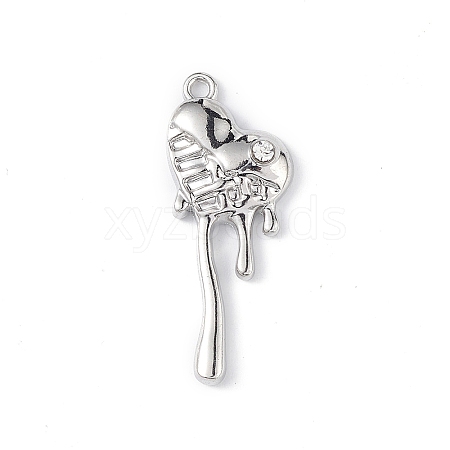 Alloy Rhinestone Pendants ALRI-E007-01P-1