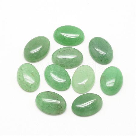 Natural Green Aventurine Cabochons G-R415-8x10-43-1