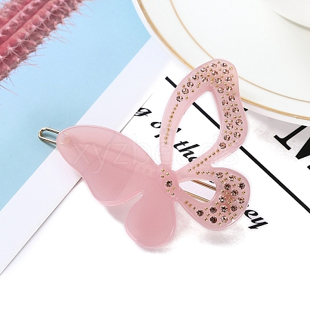 Cellulose Acetate with Rhinestone Hair Clips PW-WGF8CD6-02-1