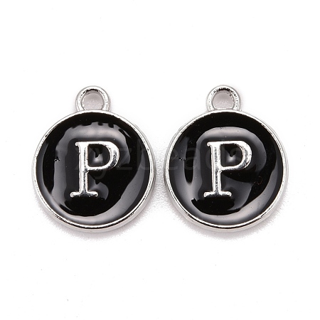 Platinum Plated Alloy Charms ENAM-S118-02P-P-1