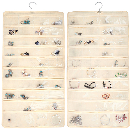 1Pc Non-Woven Fabrics Jewelry Hanging Bag AJEW-CP0007-97-1