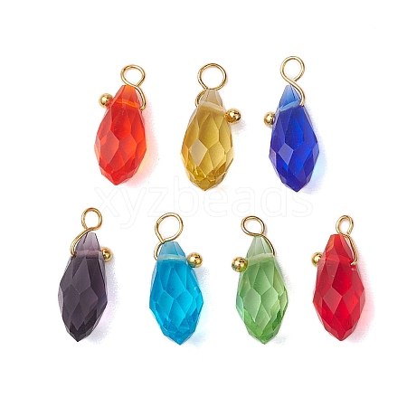 Transparent Glass Pendants PALLOY-JF02703-1