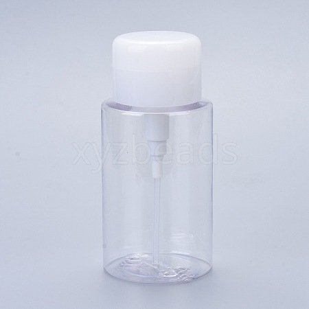 Vacuum Lotion PET Plastic Push Down Empty Lockable Pump Dispenser Bottle MRMJ-L016-001-1