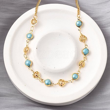 304 Stainless Steel Curb Chain Necklaces NJEW-V009-02G-1