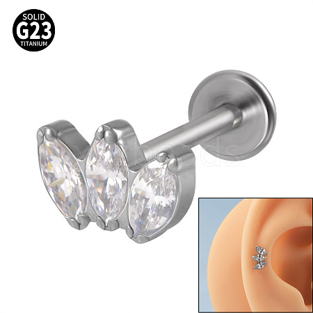 G23 Titanium Cartilage Earrings WGC4C46-17-1