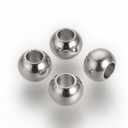 Tarnish Resistant 201 Stainless Steel Spacer Beads STAS-R071-36-1