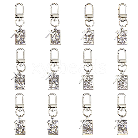 DICOSMETIC Alloy Tarot Pendants Decorations HJEW-DC0001-15-1