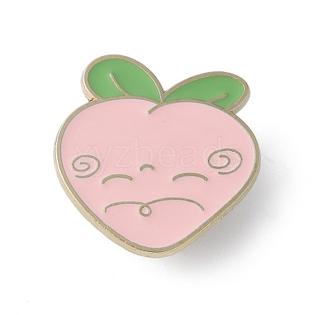 Cute Peach Enamel Pins JEWB-S041-01S-G-1