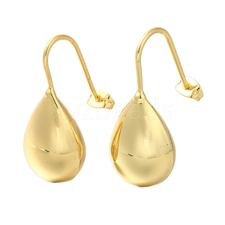 Rack Plating Teardrop Brass Dangle Earrrings EJEW-L097-15G-1