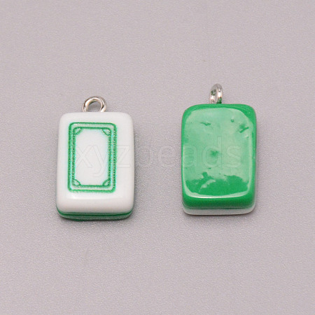 Resin Pendants RESI-WH0025-04-1