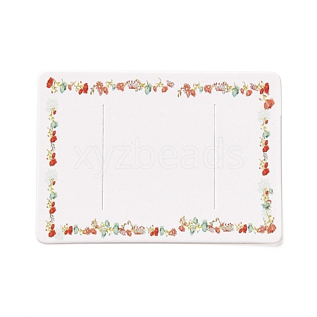 Rectangle Paper Hair Clip Display Cards DIY-B061-02C-1