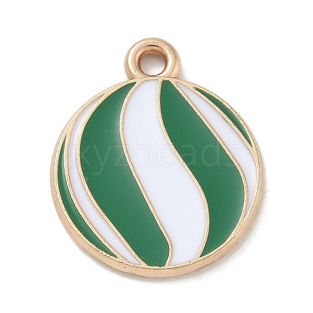 Christmas Theme Alloy Enamel Pendants ENAM-K074-02G-02-1