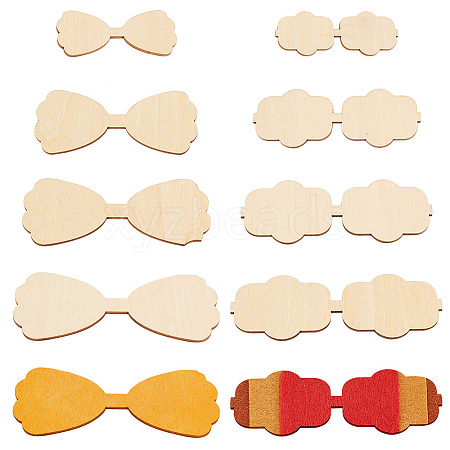 Unfinished Wood Cutout Sets WOOD-WH0029-17B-1