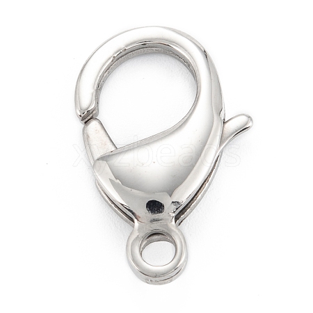 304 Stainless Steel Lobster Claw Clasps STAS-C024-06P-1