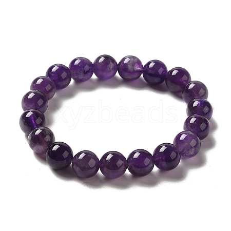 Natural Amethyst Stretch Bracelets B073-2-1