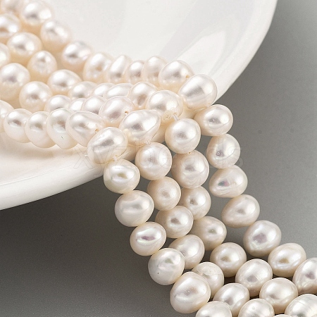 Natural Cultured Freshwater Pearl Beads Strands PEAR-C003-12H-1