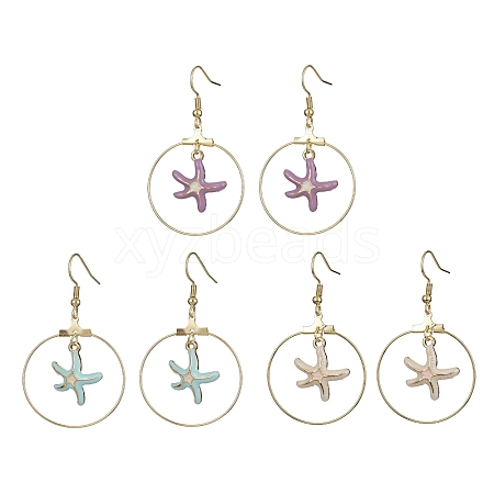 Alloy Dangle Earrings EJEW-JE05349-1